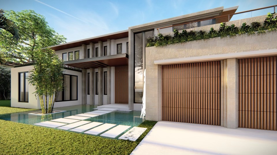 Coral Gables Contemporary Tropical Home