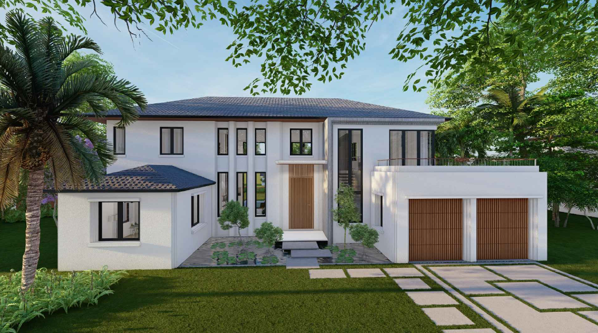 Coral Gables Contemporary Tropical Home